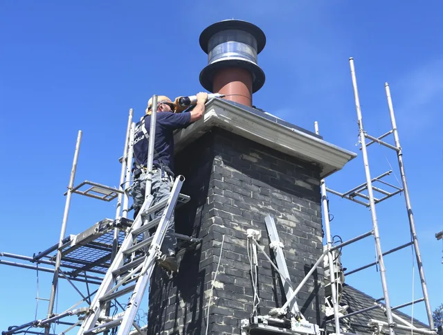 Sturdy chimney crown finished by Abington Chimney Sweep in Abington, MA
