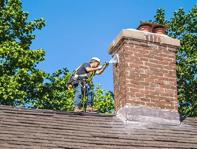 Abington Chimney Sweep performing an inspection with advanced tools in Abington, MA