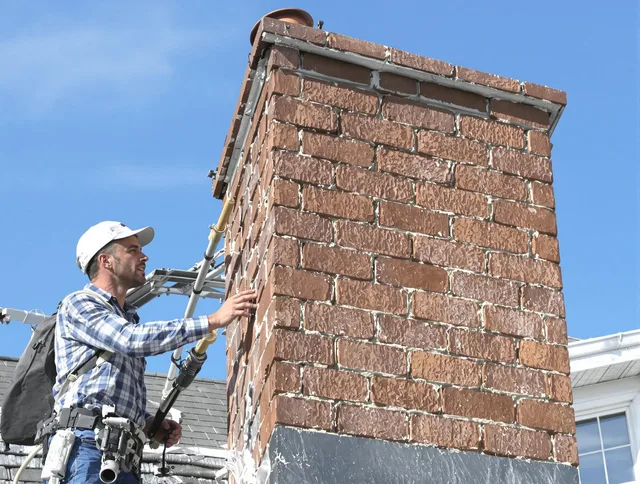 Brickwork for a chimney rebuild by Abington Chimney Sweep in Abington, MA