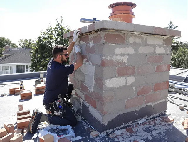Advanced chimney repair process by Abington Chimney Sweep in Abington, MA