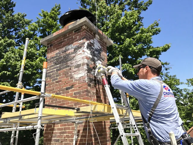 Structural chimney repair by Abington Chimney Sweep in Abington, MA
