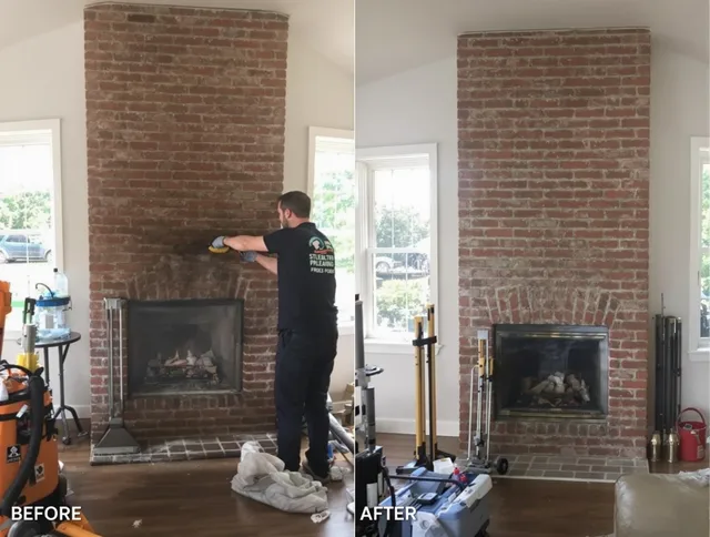Finished chimney sweeping service by Abington Chimney Sweep in Abington, MA
