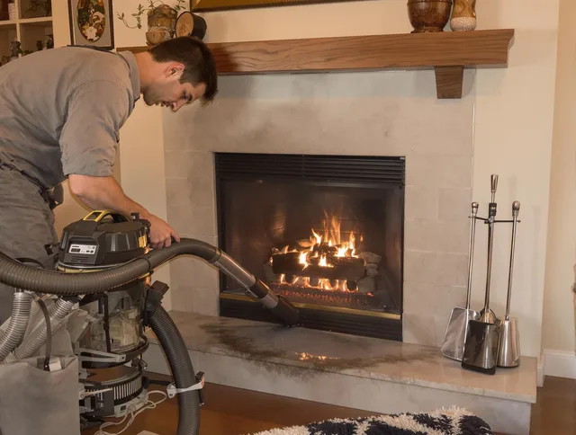 Routine fireplace upkeep by Abington Chimney Sweep in Abington, MA